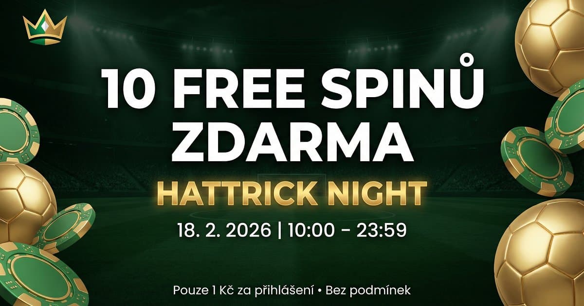 Hattrick Night na KingsBet - 10 FREE SPINŮ ZDARMA (18. 2. 2026)