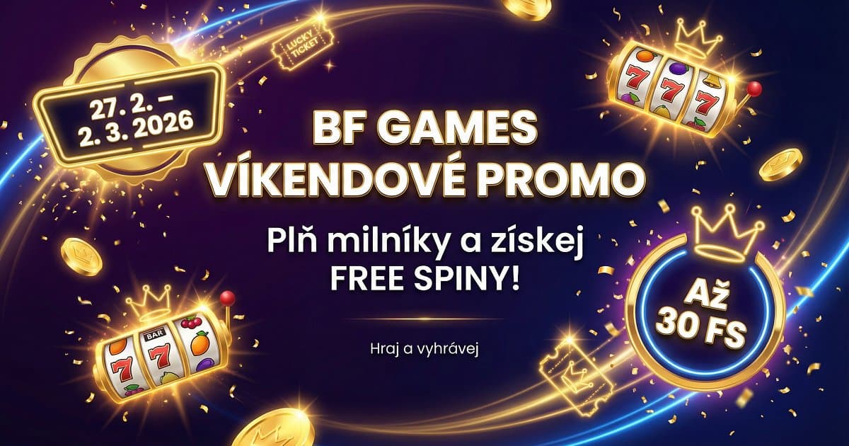 BF Games víkendové promo s milníky: Hraj a ber FREE SPINY!